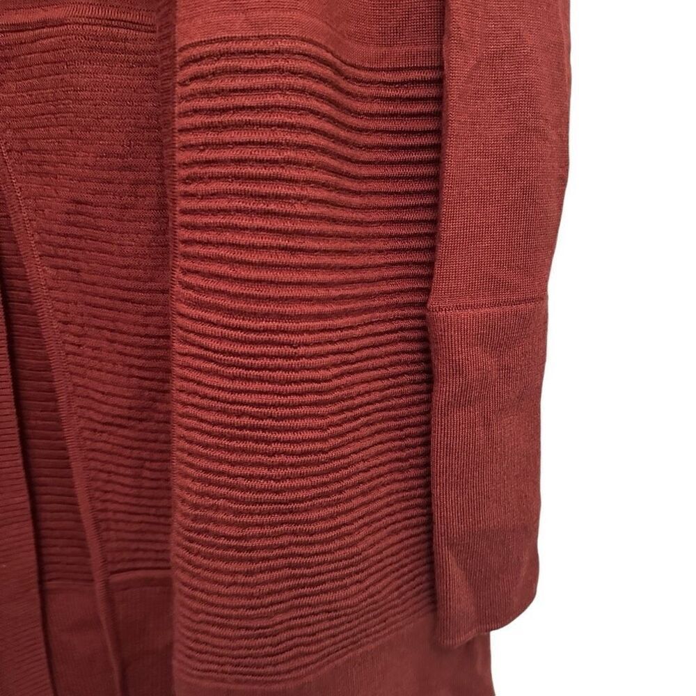 Lululemon dark red wrap wool sweater- size 4 - Picture 2 of 7